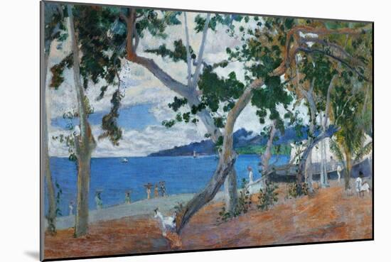 Seashore I, 1887, Island of Martinique-Paul Gauguin-Mounted Giclee Print