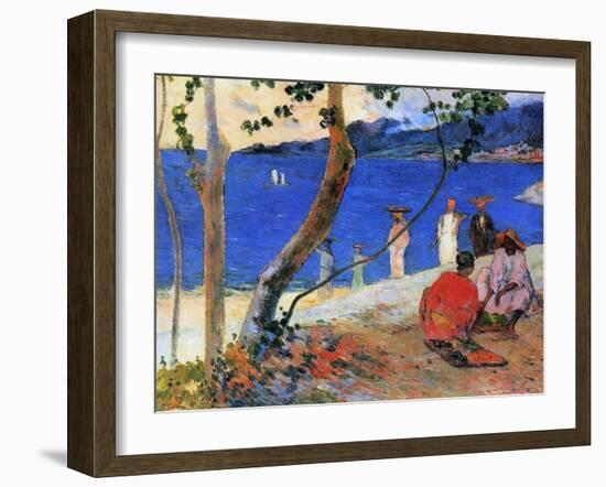 Seashore, Martinique Island, 1887-Paul Gauguin-Framed Giclee Print