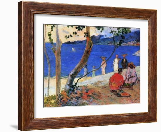 Seashore, Martinique Island, 1887-Paul Gauguin-Framed Giclee Print