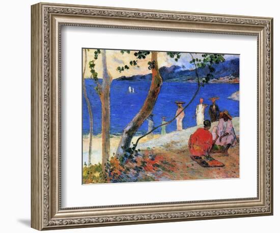 Seashore, Martinique Island, 1887-Paul Gauguin-Framed Giclee Print