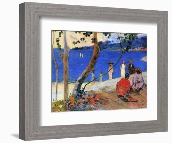 Seashore, Martinique Island, 1887-Paul Gauguin-Framed Giclee Print