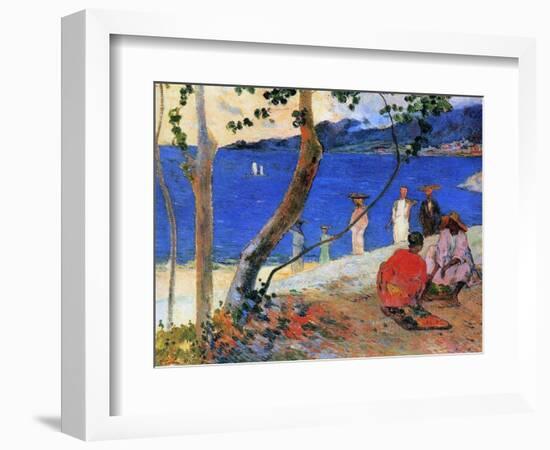 Seashore, Martinique Island, 1887-Paul Gauguin-Framed Giclee Print