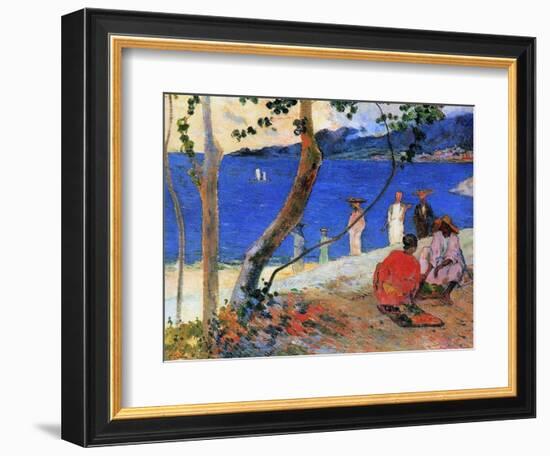 Seashore, Martinique Island, 1887-Paul Gauguin-Framed Giclee Print