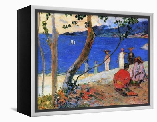 Seashore, Martinique Island, 1887-Paul Gauguin-Framed Premier Image Canvas