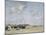 Seashore of Berck, 1878 (Oil on Canvas)-Eugene Louis Boudin-Mounted Giclee Print