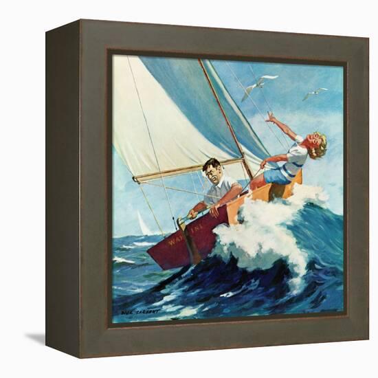 "Seasick Sailor", August 22, 1959-Richard Sargent-Framed Premier Image Canvas