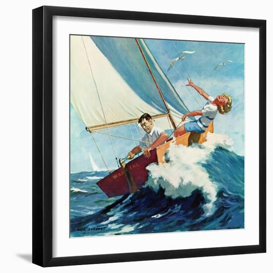 "Seasick Sailor", August 22, 1959-Richard Sargent-Framed Giclee Print