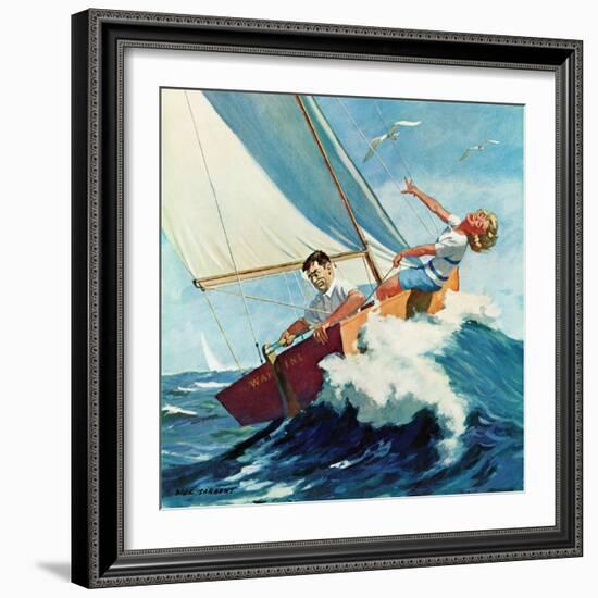 "Seasick Sailor", August 22, 1959-Richard Sargent-Framed Giclee Print