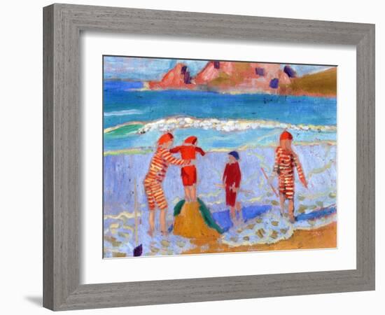 Seaside, 1909-Maurice Denis-Framed Giclee Print