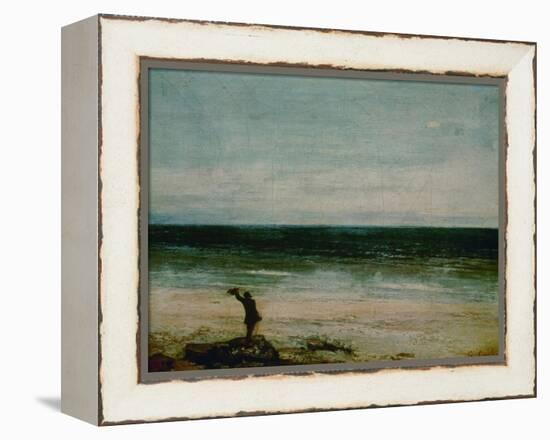 Seaside at Palavas, 1854-Gustave Courbet-Framed Premier Image Canvas