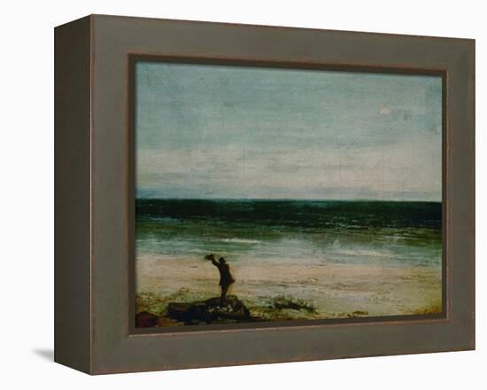 Seaside at Palavas, 1854-Gustave Courbet-Framed Premier Image Canvas