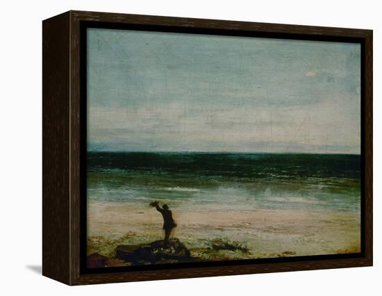 Seaside at Palavas, 1854-Gustave Courbet-Framed Premier Image Canvas