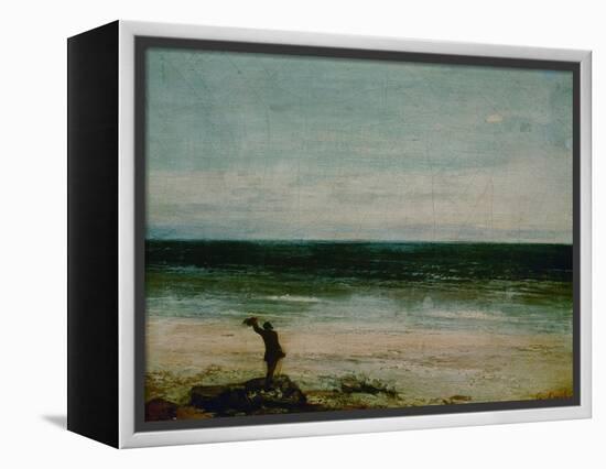 Seaside at Palavas, 1854-Gustave Courbet-Framed Premier Image Canvas