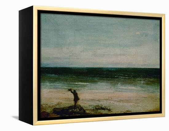 Seaside at Palavas, 1854-Gustave Courbet-Framed Premier Image Canvas