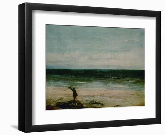 Seaside at Palavas, 1854-Gustave Courbet-Framed Giclee Print