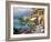 Seaside Bistro Café-Sung Kim-Framed Art Print