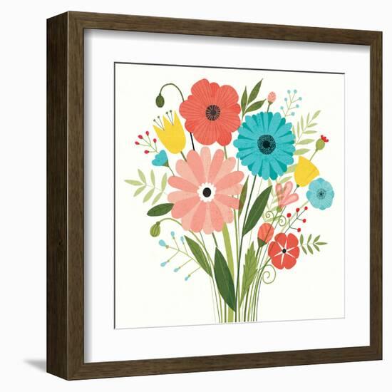 Seaside Bouquet II-Michael Mullan-Framed Art Print