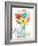 Seaside Bouquet III Mason Jar-Michael Mullan-Framed Art Print