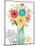 Seaside Bouquet III Mason Jar-Michael Mullan-Mounted Art Print