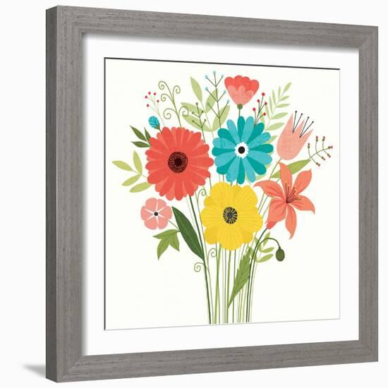 Seaside Bouquet III-Michael Mullan-Framed Art Print