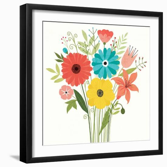 Seaside Bouquet III-Michael Mullan-Framed Art Print