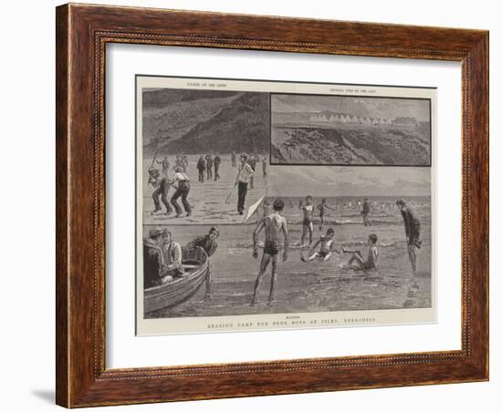 Seaside Camp for Poor Boys at Filey, Yorkshire-null-Framed Giclee Print