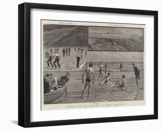 Seaside Camp for Poor Boys at Filey, Yorkshire-null-Framed Giclee Print