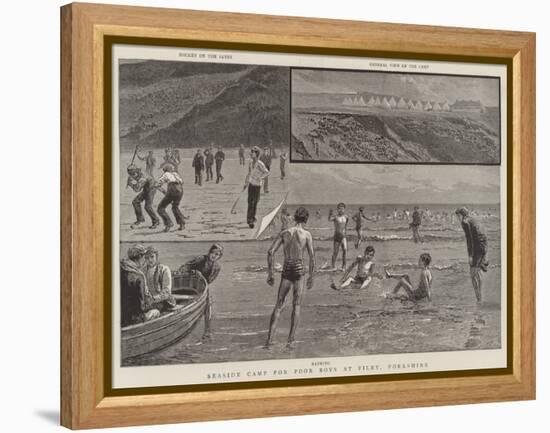 Seaside Camp for Poor Boys at Filey, Yorkshire-null-Framed Premier Image Canvas