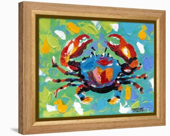 Seaside Crab I-Carolee Vitaletti-Framed Stretched Canvas