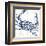 Seaside Crab-Sparx Studio-Framed Art Print