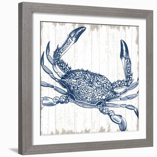 Seaside Crab-Sparx Studio-Framed Art Print