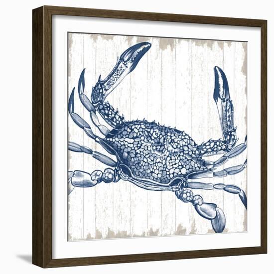 Seaside Crab-Sparx Studio-Framed Art Print