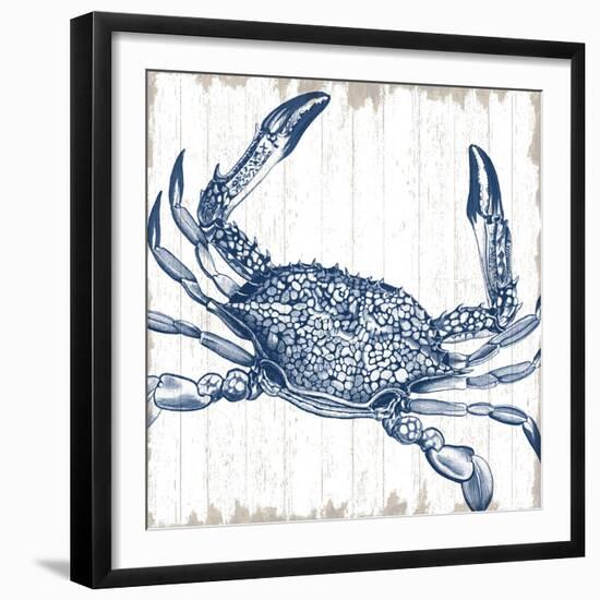 Seaside Crab-Sparx Studio-Framed Art Print