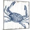 Seaside Crab-Sparx Studio-Mounted Art Print