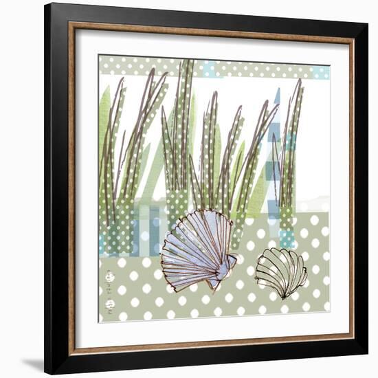 Seaside Dot - Scallop-Robbin Rawlings-Framed Art Print