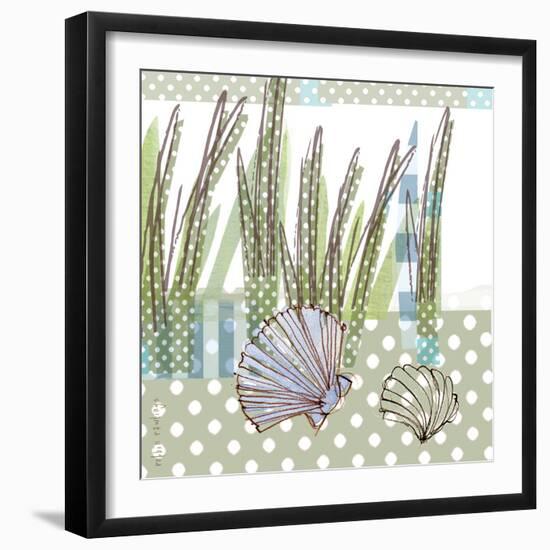 Seaside Dot - Scallop-Robbin Rawlings-Framed Art Print