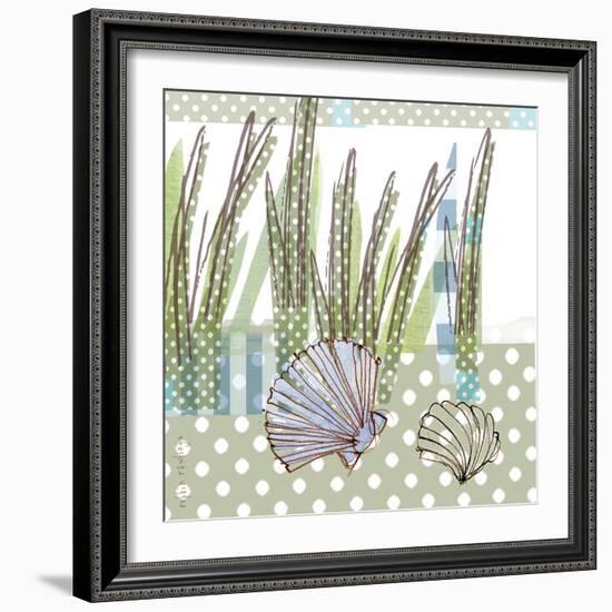 Seaside Dot - Scallop-Robbin Rawlings-Framed Art Print