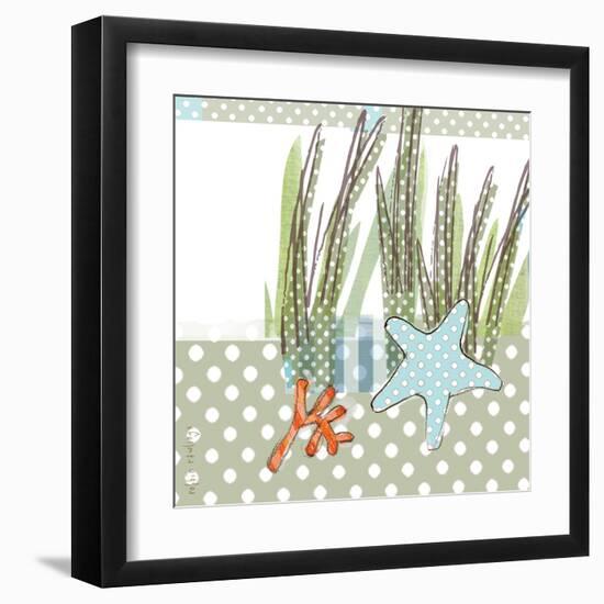 Seaside Dot - Shell-Robbin Rawlings-Framed Art Print