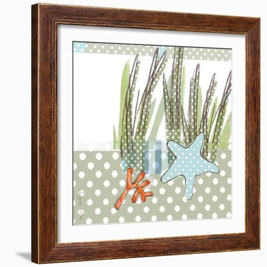 Seaside Dot - Shell-Robbin Rawlings-Framed Premium Giclee Print