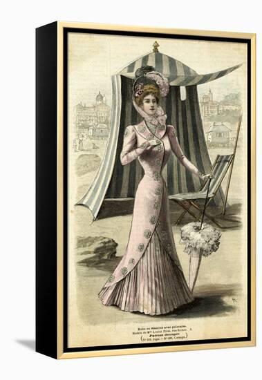 Seaside Dress 1899-null-Framed Stretched Canvas