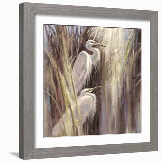 Seaside Egrets-Brent Heighton-Framed Art Print