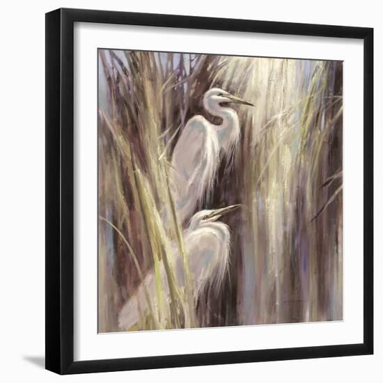 Seaside Egrets-Brent Heighton-Framed Art Print