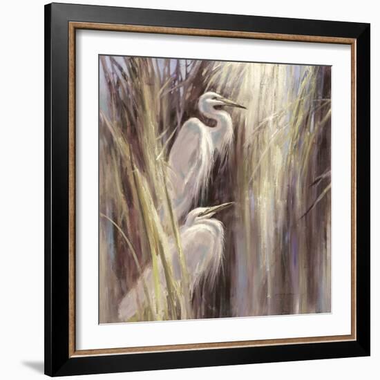 Seaside Egrets-Brent Heighton-Framed Art Print