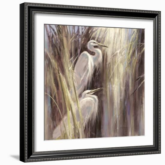 Seaside Egrets-Brent Heighton-Framed Art Print