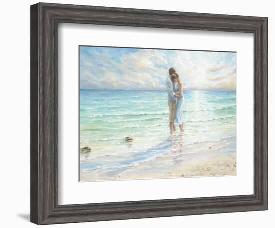 Seaside Embrace-Karen Wallis-Framed Art Print