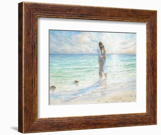 Seaside Embrace-Karen Wallis-Framed Art Print