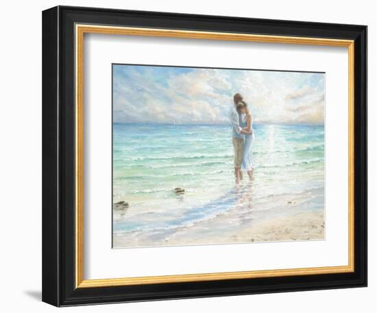 Seaside Embrace-Karen Wallis-Framed Art Print