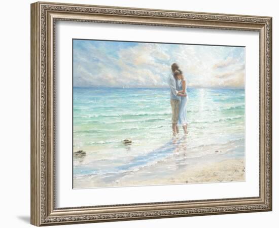 Seaside Embrace-Karen Wallis-Framed Art Print