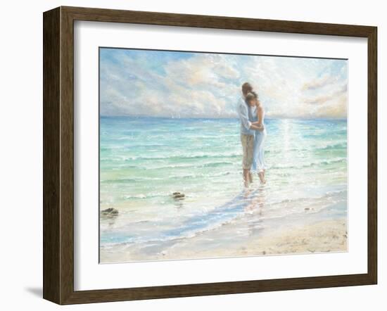 Seaside Embrace-Karen Wallis-Framed Art Print