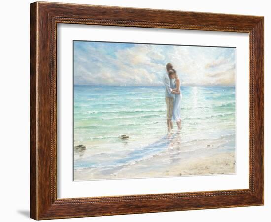 Seaside Embrace-Karen Wallis-Framed Art Print